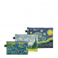 Zip Pockets Vincent van Gogh LOQI | Set 3 Pochette Riciclate