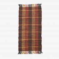 Tappeto Runner in cotone intrecciato a mano