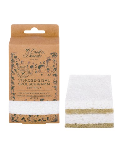 Spugna in sisal e viscosa per stoviglie 2pz - Croll & Denecke