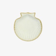 Vassoio in gres Conchiglia piccola White - Madam Stoltz