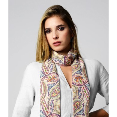 Foulard Bamboo Skinny Paisley INNBAMBOO® | Bambù e TENCEL™