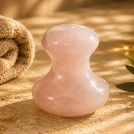 Champi Gua Sha in Quarzo Rosa | Zen’Arôme