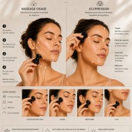 Champi Gua Sha in Serpentina Nera | Zen’Arôme